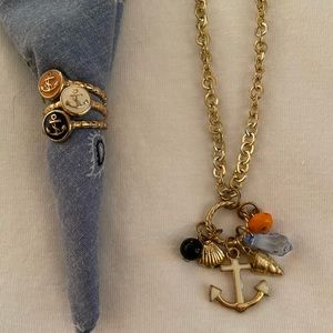 Anchor jewelry set
